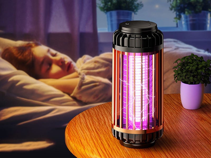 USB Rechargeable Electric Mosquito Killer Lamp Mosquito Trap Night Lights Gold Carousel 2