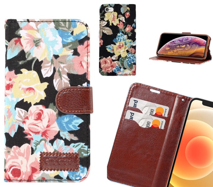 iphone 6 Case Floral Prints Wallet Case Carousel 1