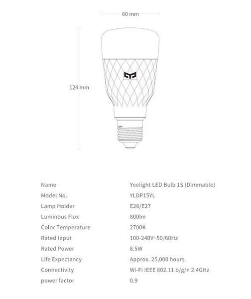 Yeelight Smart Bulb 1S (Dimmable) Carousel 5