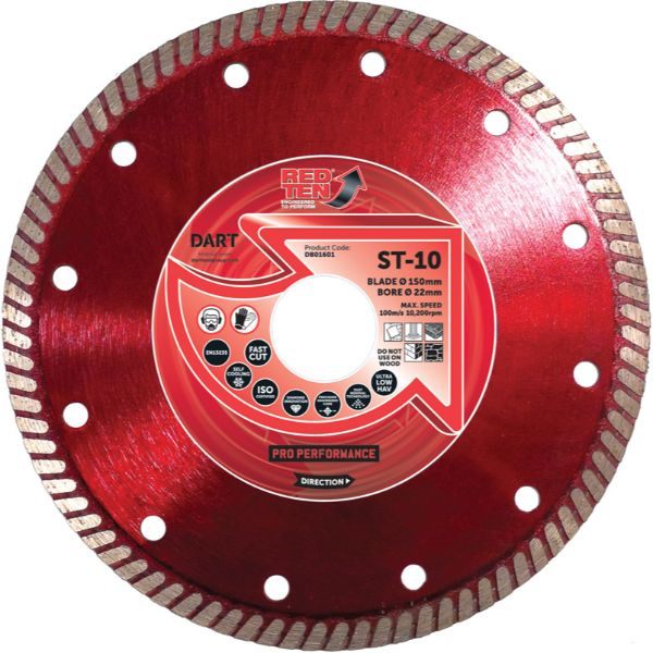Red Ten Diamond Blades Carousel 1