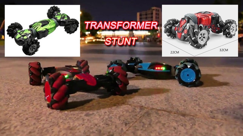 4WD Remote Control Stunt Car Transformer with Gesture Sensing Carousel 1