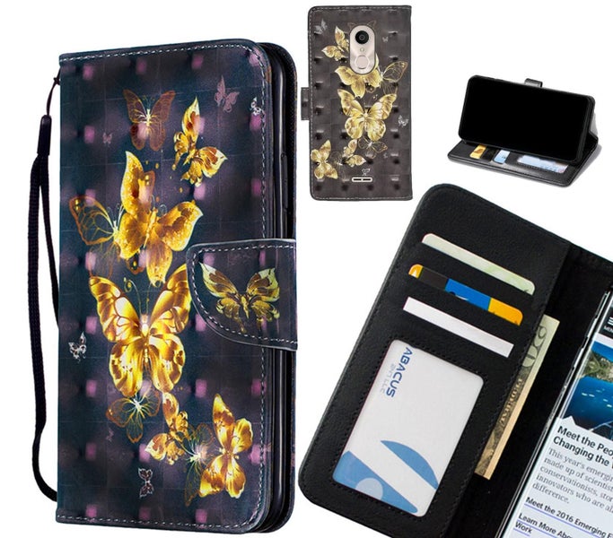 Alcatel 3c Case Leather Wallet Case 3D Pattern Printed Carousel 1