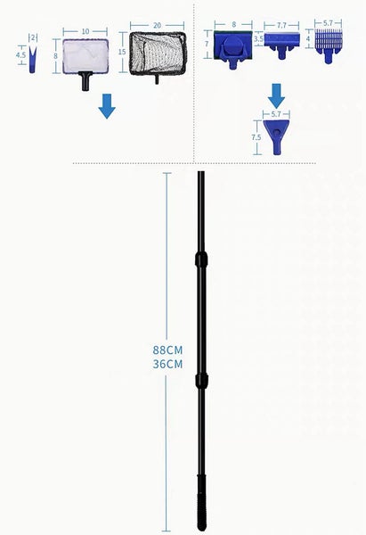 Aquarium Fish Tank Cleaning Set Carousel 8