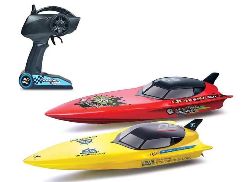 Racing Boat - 74CM Large Size RC High-Powered - Yellow Carousel 1