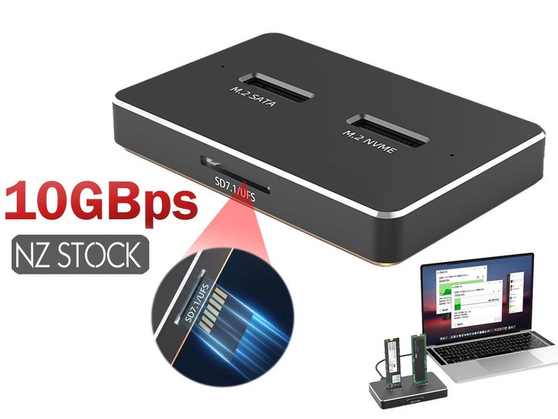 Docking Station for SATA/NVME SSD NZ Clearance Carousel 1