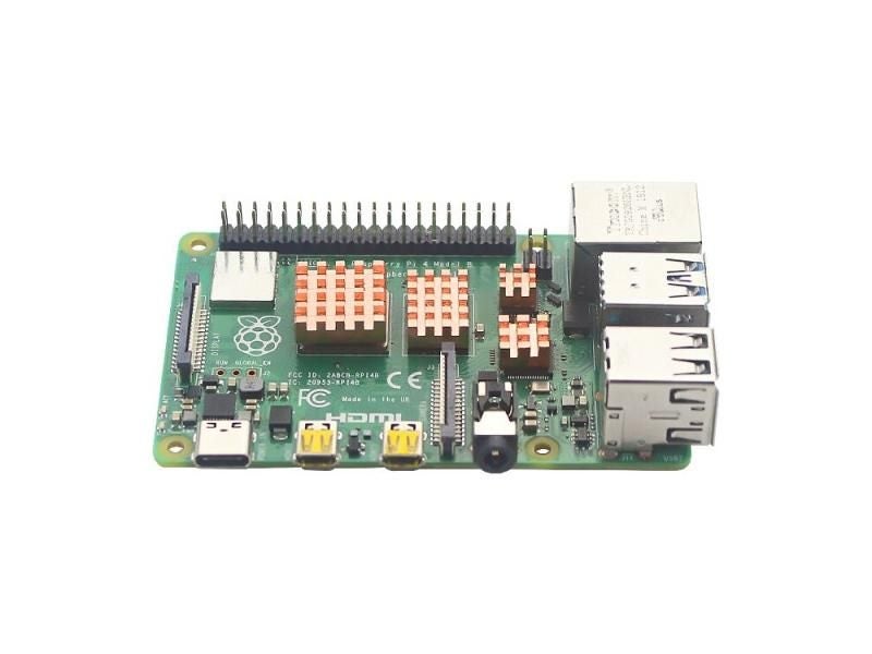 Metal Copper Heatsink Kit For Cooling Raspberry Pi 4B 4 Model B Carousel 1