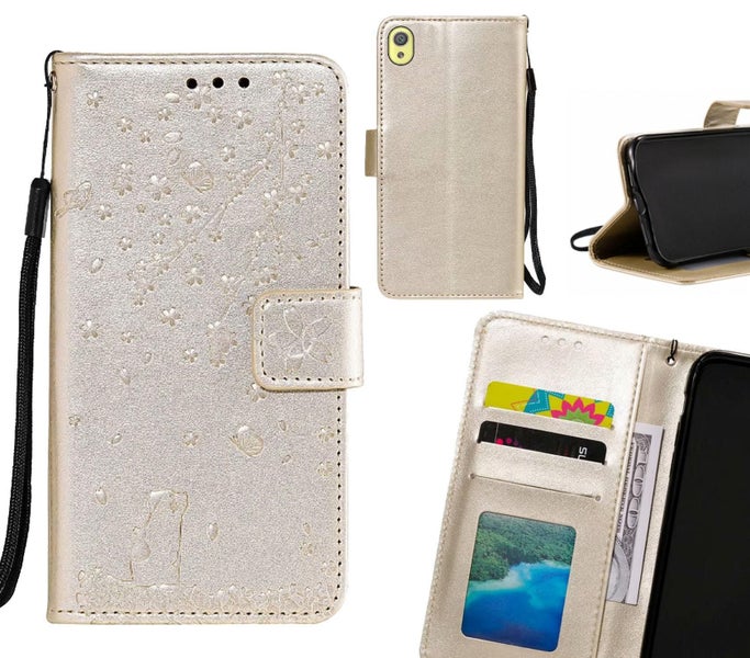 Sony Xperia XA Case Embossed Wallet Leather Case Carousel 1