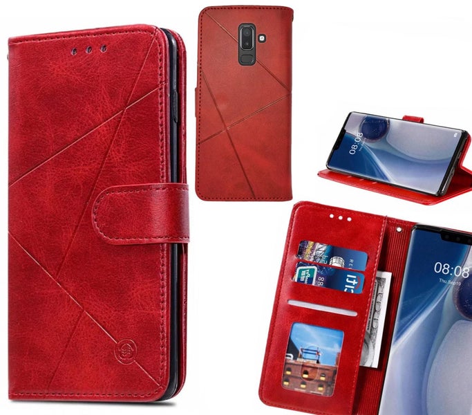 Galaxy J8 Case Fine Leather Wallet Case Carousel 1