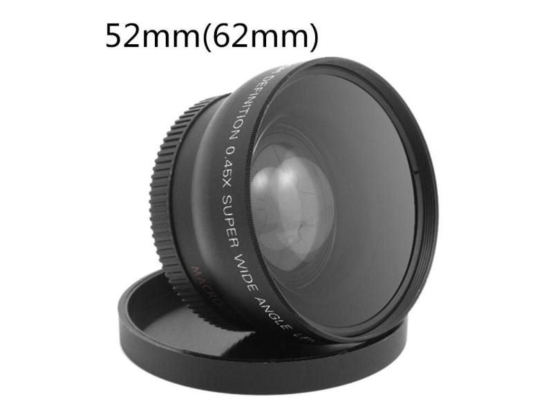 52MM 0.45X Wide Angle Lens Macro Lens Bag For Nikon D5000 D5100 D3100 D7000 Carousel 1