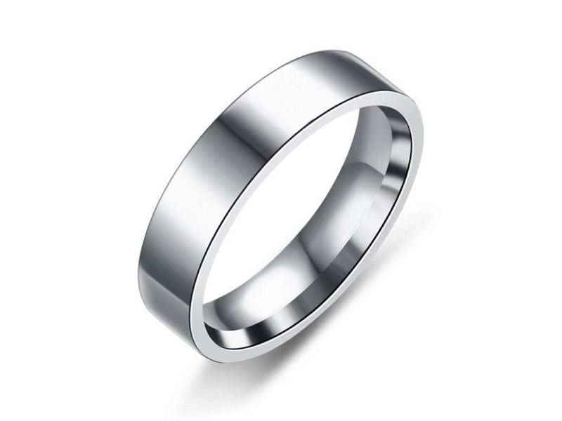 Stainless Steel Black Rings For Women Men Jewelry Width 6mm Carousel 2