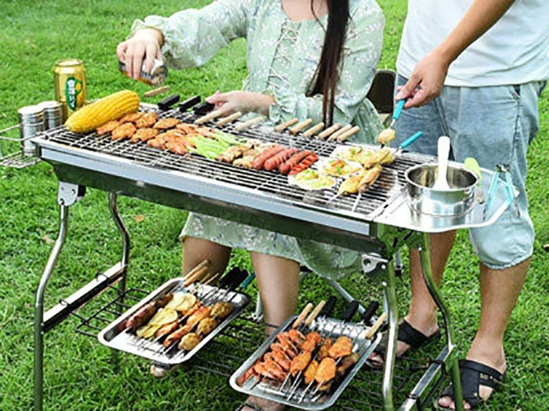BBQ Stove SET Foldable Stainless Steel Grill Combo 1 Carousel 1