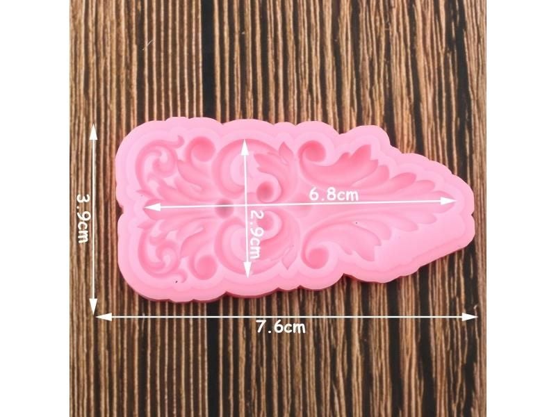 Baroque Scroll Leaf Border Silicone Molds DIY Cupcake Topper Fondant Cake Carousel 2