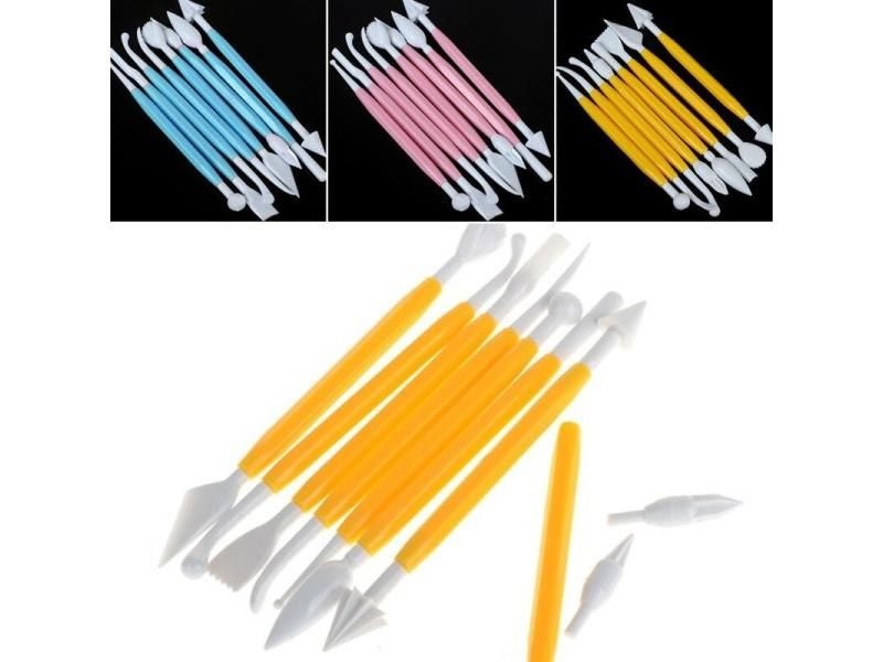 DIY Plastic Baking Craft Tool 8pcs/Set Sugar Craft Fondant Cake Pastry Carving Carousel 1