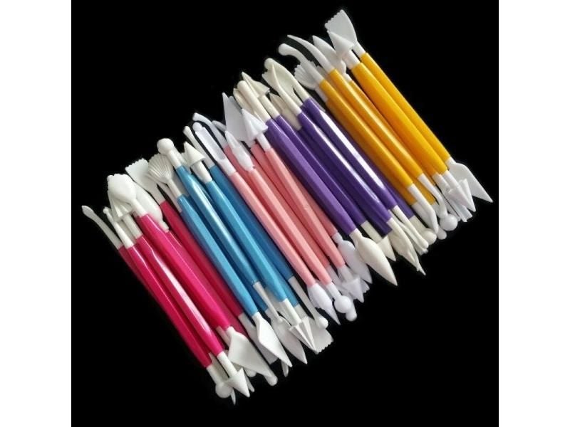 DIY Plastic Baking Craft Tool 8pcs/Set Sugar Craft Fondant Cake Pastry Carving Carousel 2