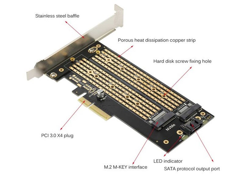 PTN New M.2 NVME/NGFF SSD to PCI-E Adapter Sale Sale Sale Carousel 2
