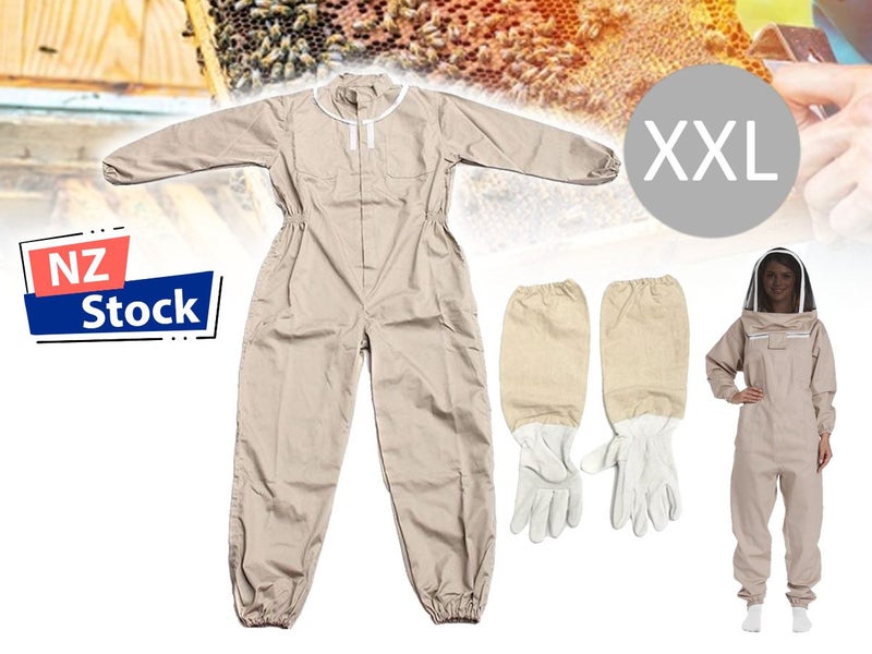 Full Body Beekeeping Suit Hooded Veil Bee Farm Clothing XXL (OVER STOCKED) Carousel 1