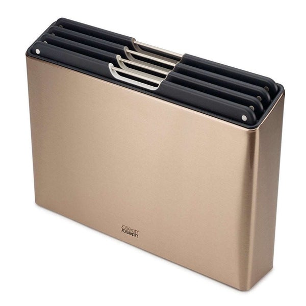 Joseph Joseph Folio Steel Chopping Boards Rose Gold Carousel 1
