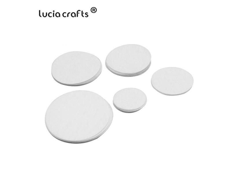 50pcs 100pcs 2 6cm White Non Woven Felt Pads For Craft DIY Home Patch Carousel 2