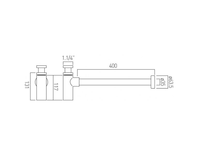 DELETED LINE - PEX BOTTLE TRAP & BASIN WASTE NO OVERFLOW 32MM CHROME Carousel 2
