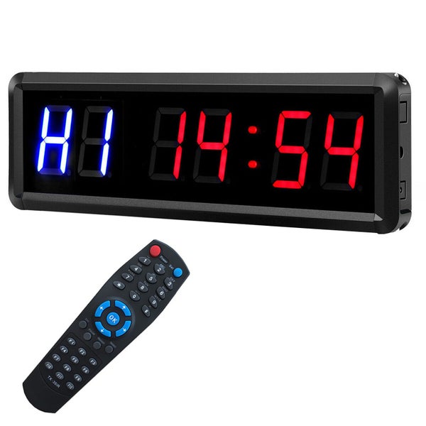 TODO 1.5" Digital Countdown Timer LED Interval Timer Clock Remote crossfit Gy... Carousel 1