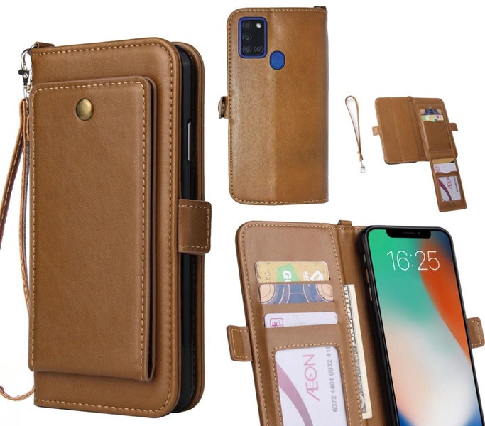 Samsung Galaxy A21S Case Retro Leather Wallet Case Carousel 1