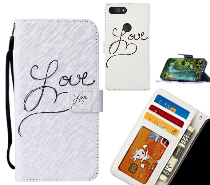 Alcatel 1S case leather wallet case printed ID Carousel 1