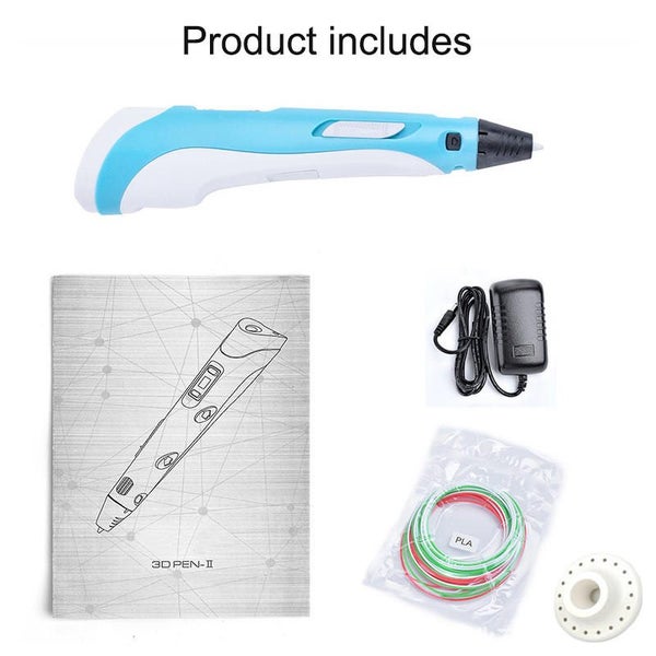 3D Drawing Printing Pen with LCD Screen PLA Filament for Kids -Blue Carousel 6