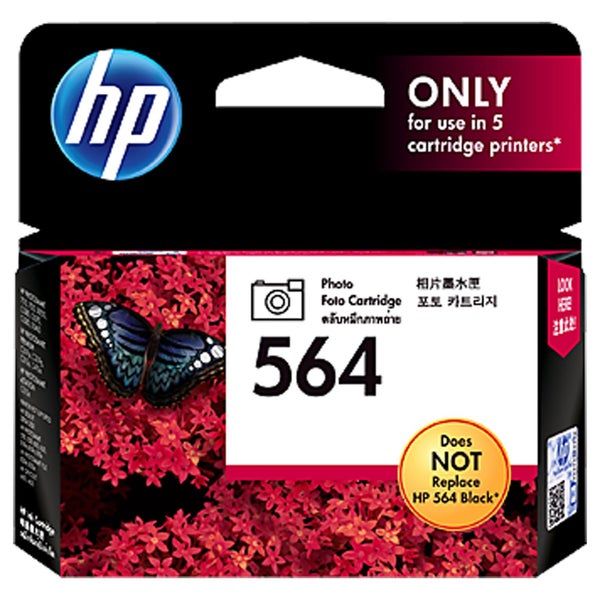 Original HP 564 PHOTO BLACK Ink Cartridge Toner CB317WA Carousel 1