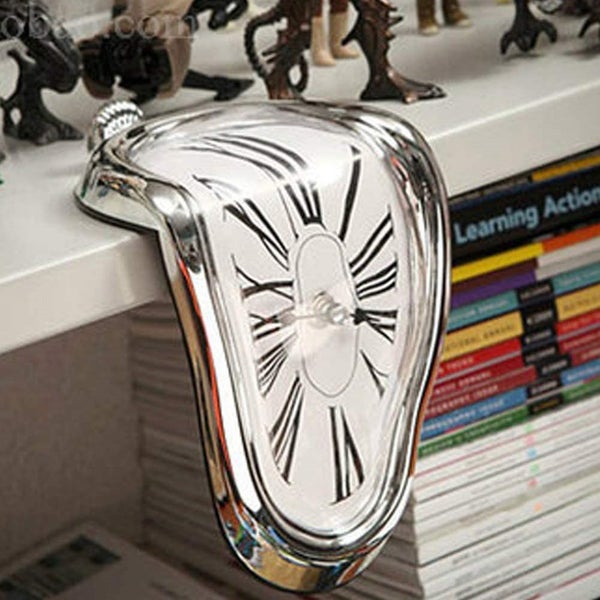 Melting Clock Table Melting Time Flow Desk Shelf Clock Carousel 1