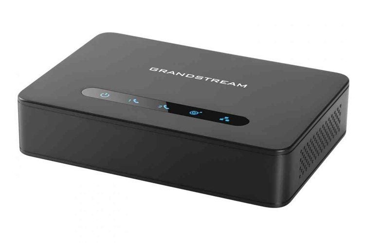 Grandstream HT812 2 Port ATA with Gigabit NAT Router Analog Telephone Carousel 1