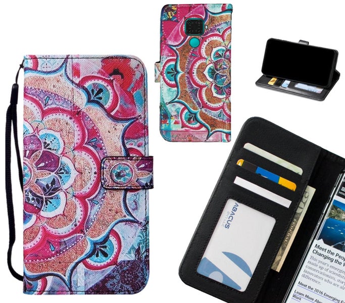 Huawei Mate 30 Lite case leather wallet case printed ID Carousel 1