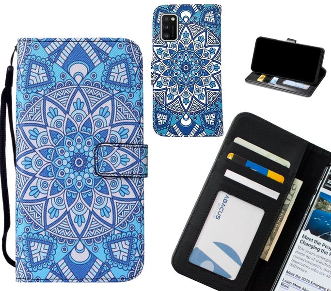Samsung Galaxy A41 case leather wallet case printed ID Carousel 1