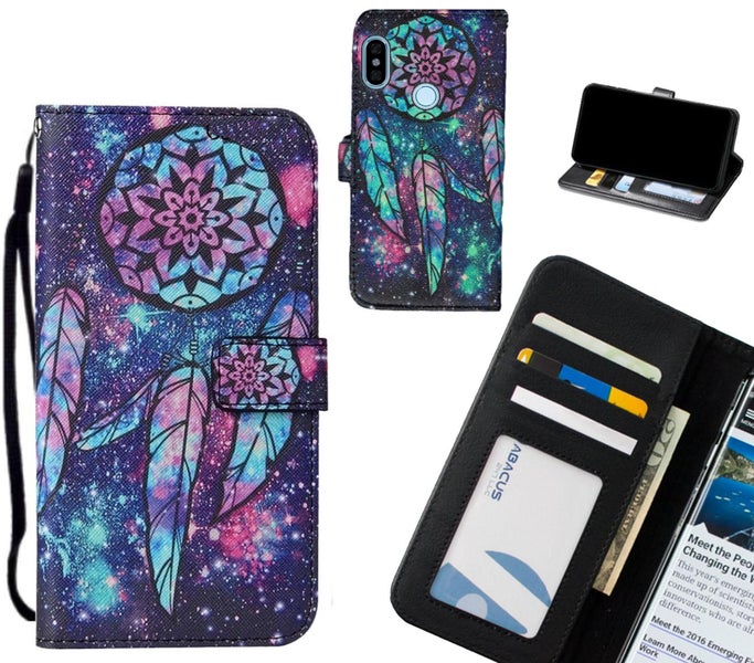 Xiaomi Redmi NOTE 5 case leather wallet case printed ID Carousel 1