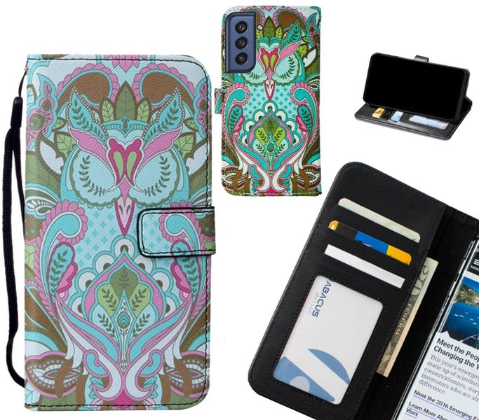 Samsung S21 FE 5G case leather wallet case printed ID Carousel 1