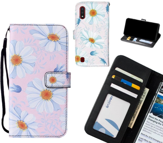 Samsung Galaxy A01 case leather wallet case printed ID Carousel 1