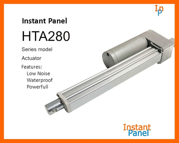 Linear Actuator 600mm Stroke 12V 24mm/s 60kg HTA280 Carousel 1