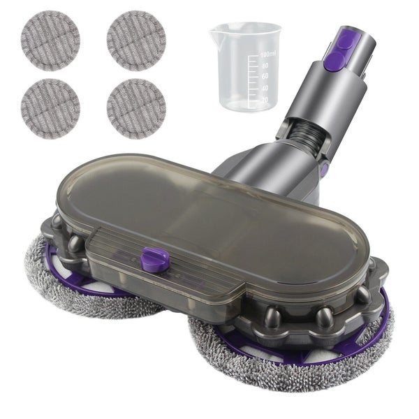 Electric Motorised Mop Head for Dyson V8 V10 V11 V15 Vacuum Cleaners 6 Free Pads Carousel 12
