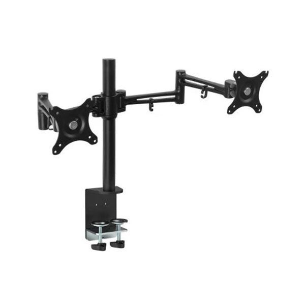 Monitor Arm Mount Dual Black Carousel 2