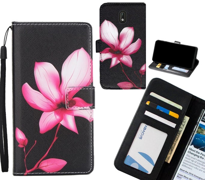 Nokia 3 case 3 card leather wallet case printed ID Carousel 1