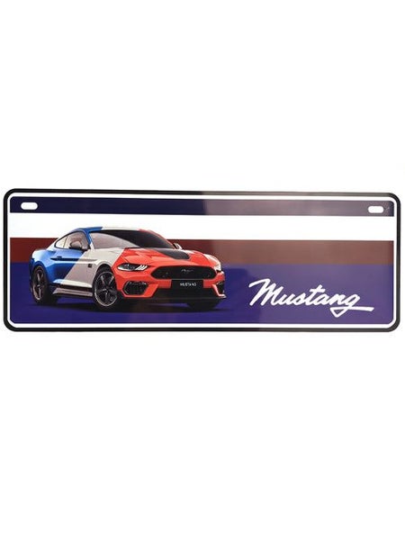 FORD MUSTANG CAR IMAGE NUMBER PLATE Carousel 1