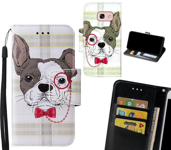 Galaxy A3 2017 Case wallet fine leather case printed Carousel 1