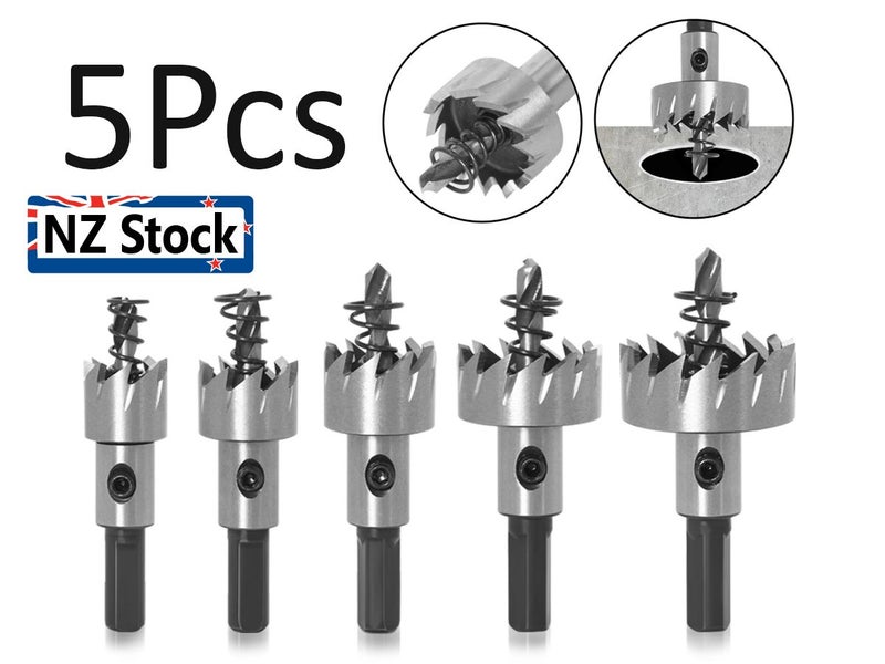 New 5Pcs Universal Hole Saw Set Metal Cutter on Afterpay Carousel 1