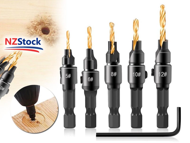 New Countersink Drill Bit Set on Afterpay Carousel 1