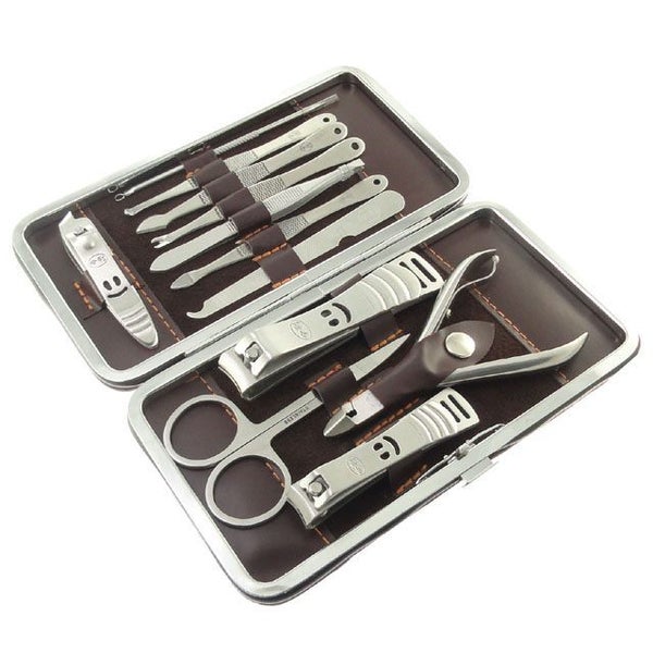 Nail Clipper Stainless Set Manicure + Case 12pcs Carousel 2