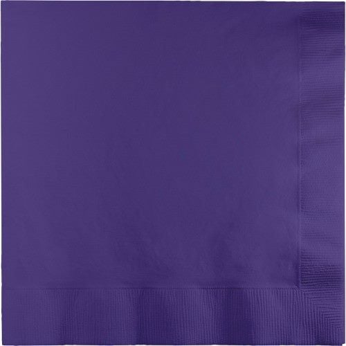 Purple Beverage Napkins - Pack of 50 Carousel 1