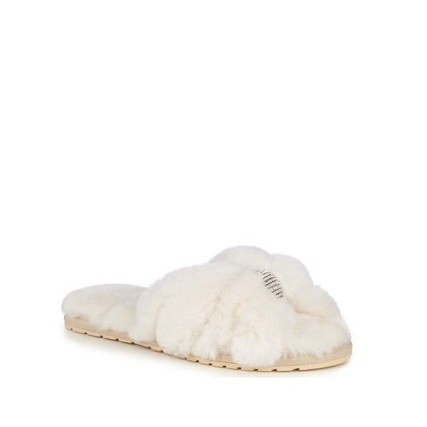 EMU Women's Corella CRYSTAL Natural Luxurious Sheepskin Scuff Slipper Carousel 1