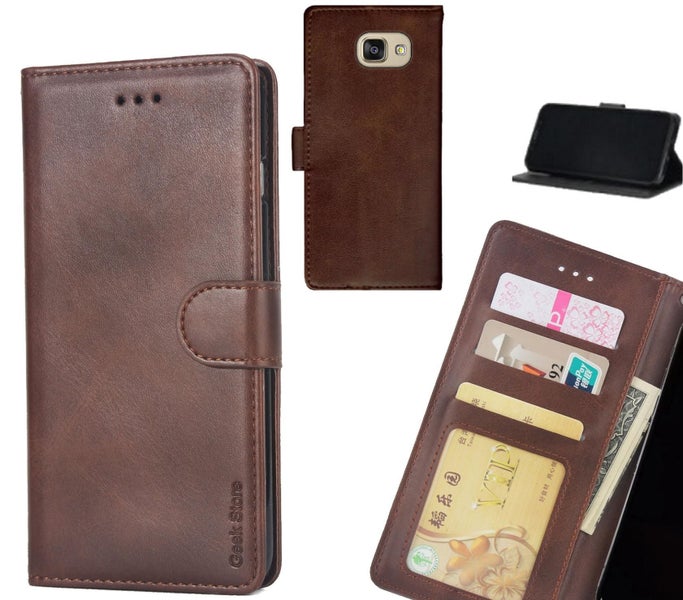 Galaxy A5 2016 Case Wallet Leather Vintage Flip Folio Case Carousel 1