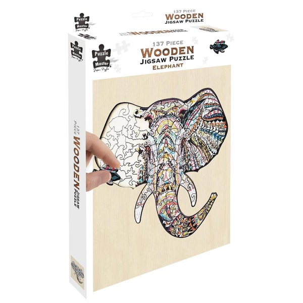 Puzzle Master Wooden Puzzle - Elephant Carousel 1