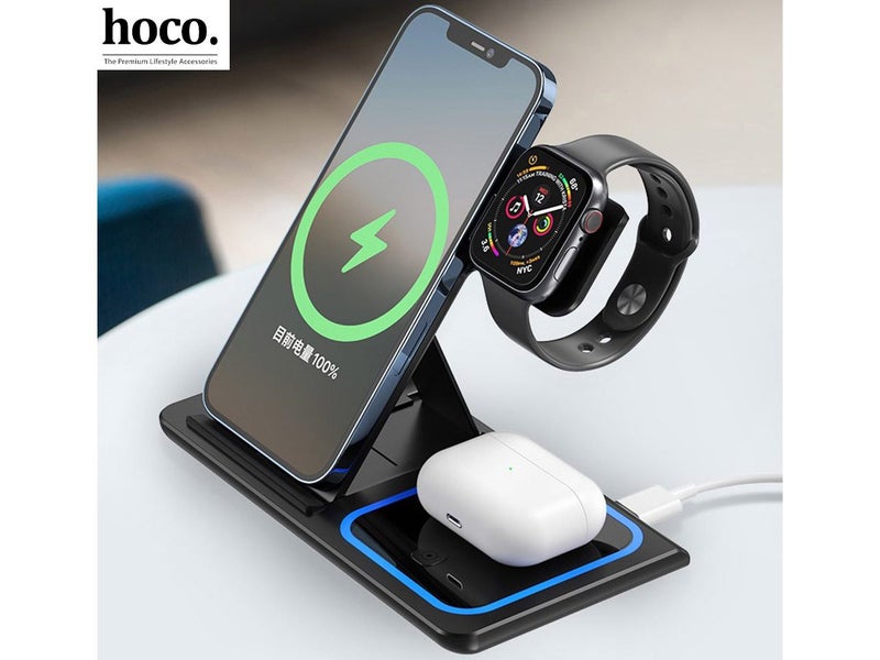 3 In 1 Portable Wireless Charger Detachable Carousel 1