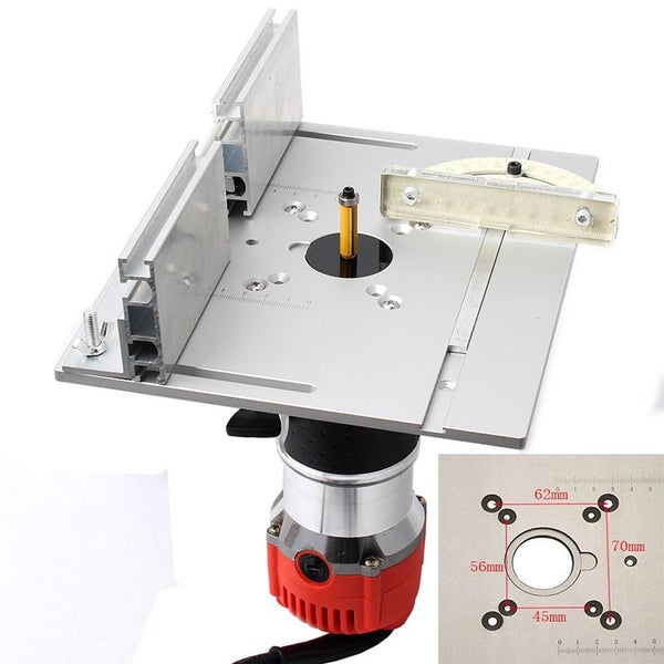 Aluminum Router Table Insert Plate W/Miter Gauge For Woodworking-2211161 Carousel 8